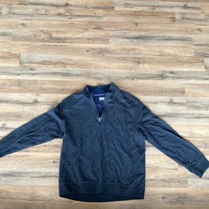 English Laundry brand 1/4 zip pullover dark grey